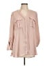 a.n.a. A New Approach 100% Polyester Pink 3/4 Sleeve Blouse Size L - photo 1