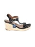Kenneth Cole REACTION Polka Dots Black Wedges Size 7 1/2 - photo 1
