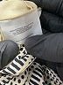 Tory Burch 100% Silk Houndstooth Gray Silk Skirt Size 4 - photo 5