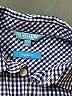 Review Kids Checkered-gingham Blue Long Sleeve Button-Down Shirt Size 12 - photo 3
