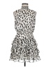 Express 100% Polyester Animal Print Silver Cocktail Dress Size M - photo 1