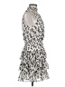 Express 100% Polyester Animal Print Silver Cocktail Dress Size M - photo 4