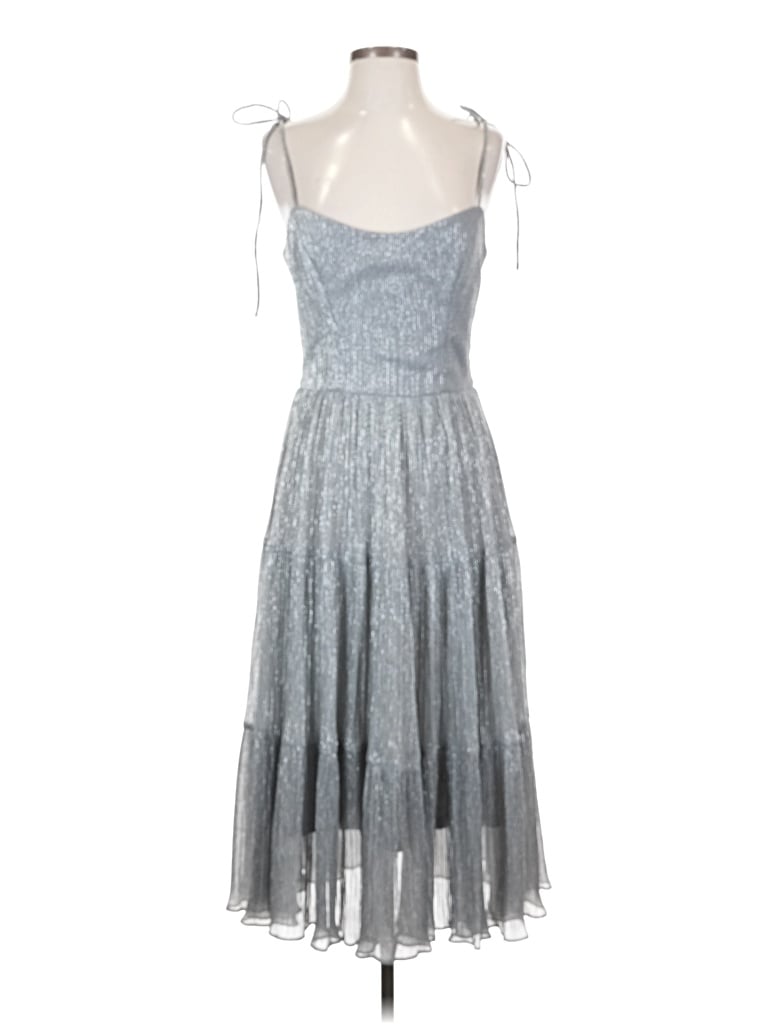 Pre-owned Dress The Population Cocktail Dress In Gray