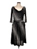 Reborn 100% Elastane Polka Dots Black Cocktail Dress Size L - photo 1
