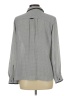 Ann Taylor LOFT 100% Polyester Houndstooth Gray Long Sleeve Blouse Size Lg Petite - photo 2