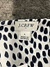 J.Crew Factory Store 100% Polyester Polka Dots Silver Long Sleeve Blouse Size L - photo 7