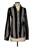 Maurices 100% Polyester Stripes Black Long Sleeve Blouse Size XS - photo 1