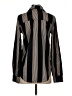 Maurices 100% Polyester Stripes Black Long Sleeve Blouse Size XS - photo 2