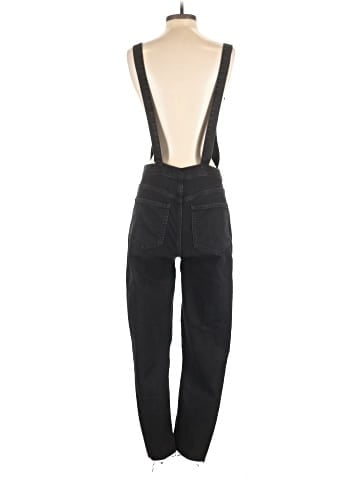 Madewell Skinny Overalls in Lunar Wash (view 2)