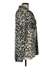 Old Navy 100% Polyester Animal Print Silver Long Sleeve Blouse Size L - photo 4