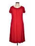 Talbots Solid Red Casual Dress Size Lg Petite - photo 1
