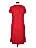 Talbots Solid Red Casual Dress Size Lg Petite - photo 2