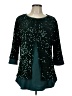 Unbranded Teal Green 3/4 Sleeve Blouse Size L - photo 1