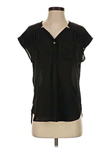 New York & Company Short Sleeve Blouse (view 1)