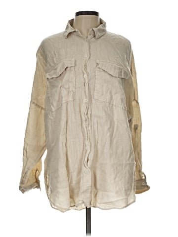 Zara Long Sleeve Button-Down Shirt (view 1)