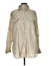 Zara Tan Long Sleeve Button-Down Shirt Size L - photo 1