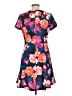 Eliza J Floral Blue Casual Dress Size 12 - photo 2