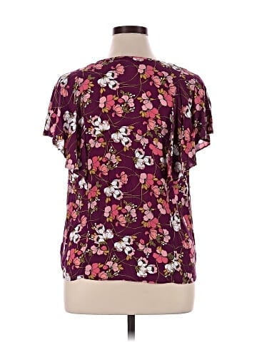 a.n.a. A New Approach Short Sleeve Blouse (view 2)