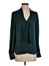 Paige 100% Polyester Teal Long Sleeve Blouse Size S - photo 1