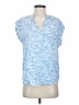 H&M Blue Short Sleeve Blouse Size S - photo 1