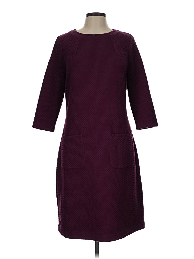 Pre-owned Boden Casual Dress In Burgundy