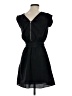 Express 100% Polyester Solid Black Casual Dress Size XS - photo 1