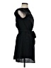 Express 100% Polyester Solid Black Casual Dress Size XS - photo 5