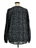 Old Navy Paisley Black Long Sleeve Button-Down Shirt Size XL (tall) - photo 2