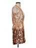 Parker 100% Polyester Metallic Brown Cocktail Dress Size XS - photo 4