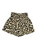 Shein 100% Polyester Animal Print Gold Shorts Size M - photo 1