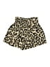 Shein 100% Polyester Animal Print Gold Shorts Size M - photo 2