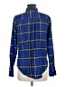 St. John's Bay 100% Cotton Plaid Blue Long Sleeve Button-Down Shirt Size M - photo 2
