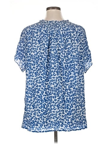 Rungolee Short Sleeve Silk Top (view 2)