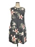 Apt. 9 Floral Gray Casual Dress Size XXL - photo 1