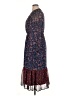 Aqua 100% Polyester Paisley Blue Casual Dress Size XL - photo 5