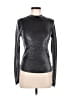 MNG Metallic Silver Long Sleeve Top Size M - photo 1