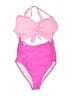 EOMENIE Color Block Pink Two Piece Swimsuit Size L - photo 1