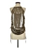 Zara Metallic Silver Sleeveless Blouse Size S - photo 1