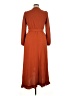 Simplee 100% Polyester Orange Casual Dress Size XL - photo 2
