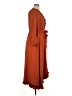 Simplee 100% Polyester Orange Casual Dress Size XL - photo 4