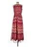 Studio One 100% Polyester Print Pink Casual Dress Size 8 - photo 2