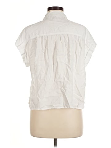 Aqua Short Sleeve Blouse (view 2)