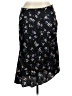 Veronica Beard Floral Black Silk Skirt Size 16 - photo 1