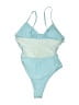 Assorted Brands Solid Blue One Piece Swimsuit Size L - photo 2