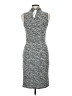 Aqua Tweed Gray Cocktail Dress Size M - photo 2