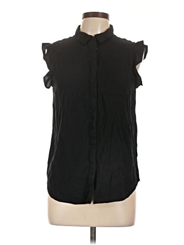 Who What Wear Sleeveless Button-Down Shirt (view 1)