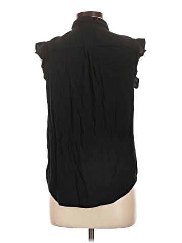 Who What Wear Sleeveless Button-Down Shirt (view 2)