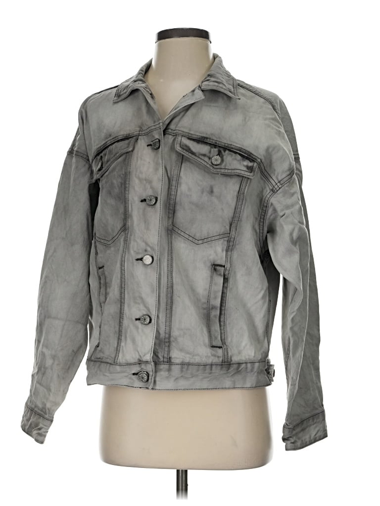 Pre-owned Bdg Denim Jacket In Gray