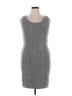 Ann Taylor Tweed Gray Cocktail Dress Size 14 - photo 1