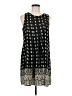 Japna 100% Polyester Graphic Black Casual Dress Size M - photo 1